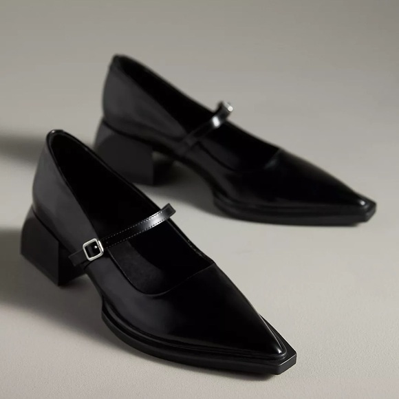 Vivian Vagabond Mary Jane Block Heel Shoes - Picture 1 of 2
